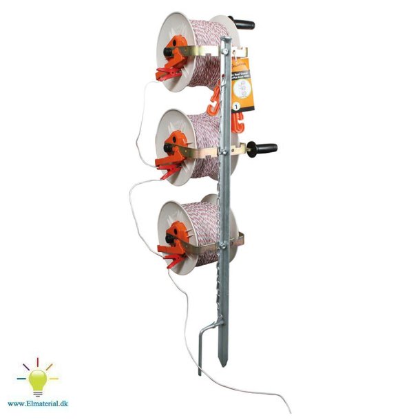 Stativ med 3 trdspoler med udveksling og Polytrd