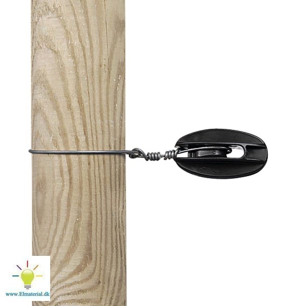 Hjrneisolator forstrket, sort (100)