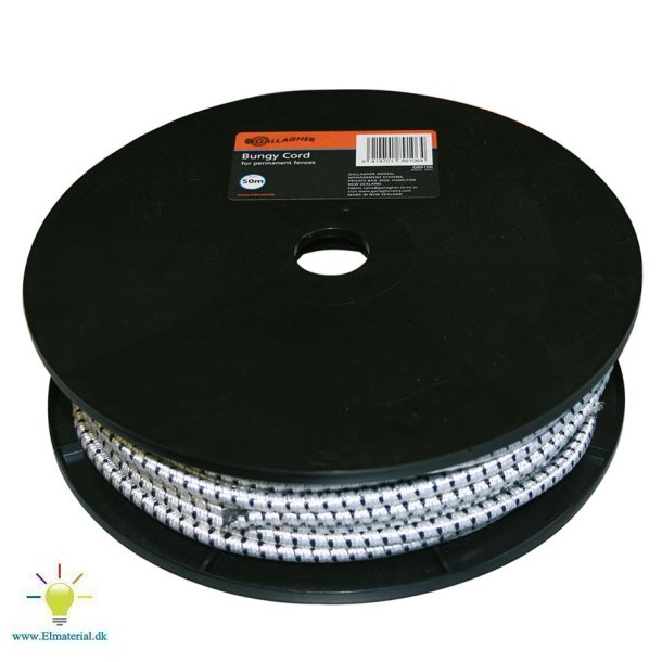 Elastisk reb hvid 50m