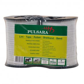 Bnd 10mm, 4 SS-trde, hvid, 2x200m