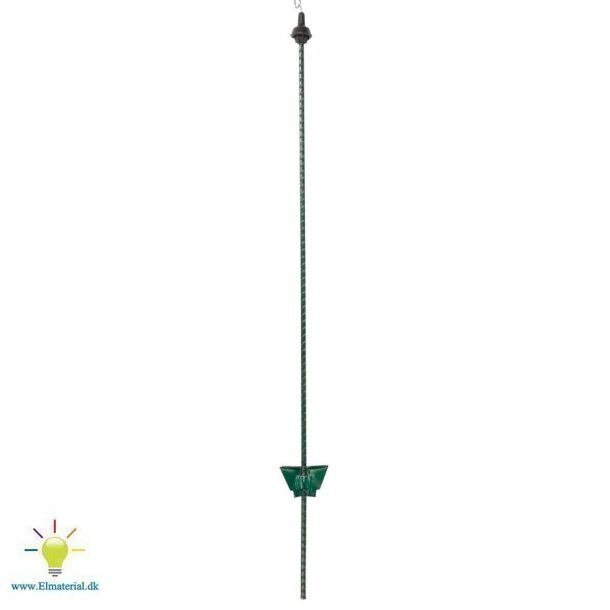 Fjederstlspl 1,05m grn med kabelsljfe (25)