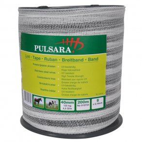 Bnd 40mm, 8 SS-trde, hvid, 200m