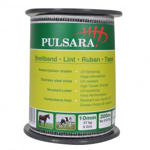 Bnd 10mm, 4 SS-trde, hvid, 200m