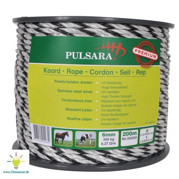 Reb, 6 SS-trde, 1 CU-trd, hvid, 200m Premium