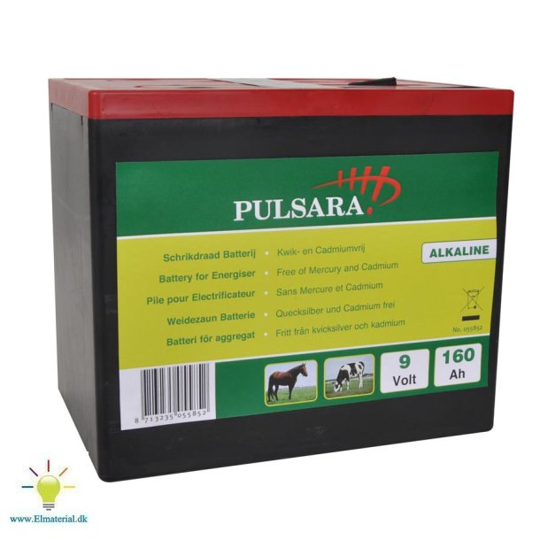 Alkalisk Batteri Optimal 9V/160Ah Stor boks