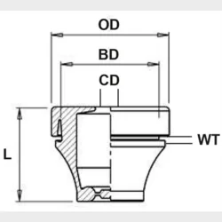 Gummipakdse Vet M60 30-45 Epdm