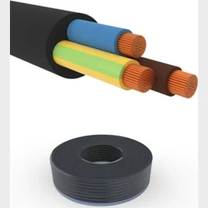 Gummikabel 3G1,5 mm H07RN-F sort