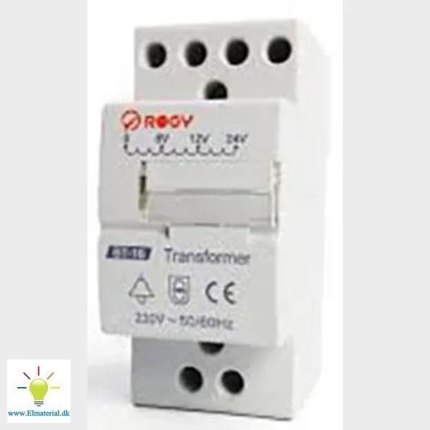 Transformer 8/12/24Vac, 9Va. Din Mont.