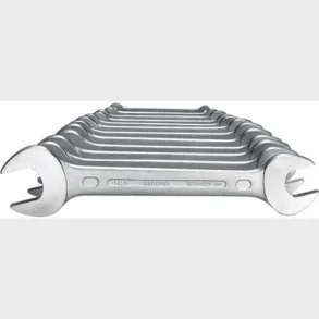 Dubbel ppen ringnyckelsats 12 delar 6-34Mm