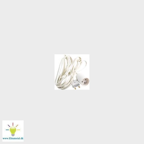 Forlngerledn. 5 Mtr Hvid