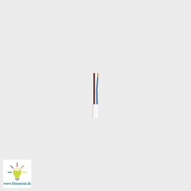 Ledning 2X0,75 H03Vvh2-F Hvid100S