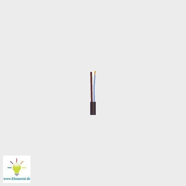 Kabel 2X0,75 H03Vvh2-F Black100S