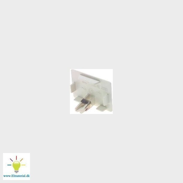 Endestykke       20X20 Mm Hvid