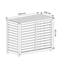 Varmepumpeskjuler Hvid