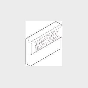 Opus66 Panelkontakt Tri. M / J Ljusgr