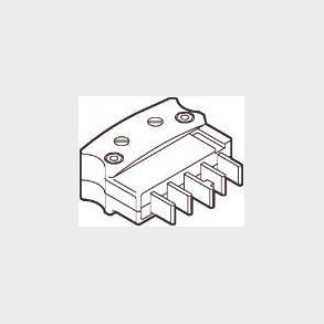 Plugg Flerpolig Rak Vit