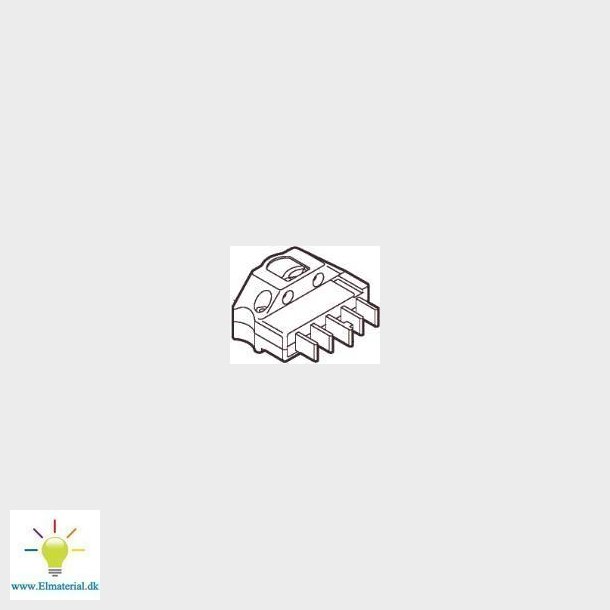 Stikprop Flerpolet Vinkel Hvid