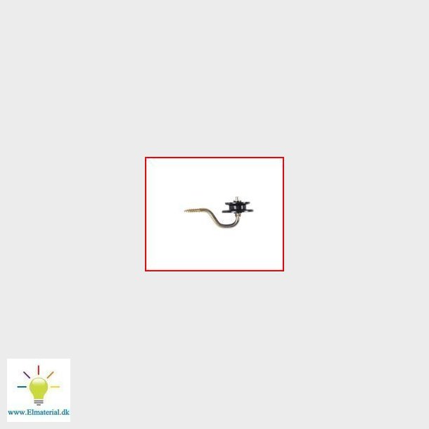 Hjrnerulle Isolator Is-W Med 7Mm Stl Skrue Sort