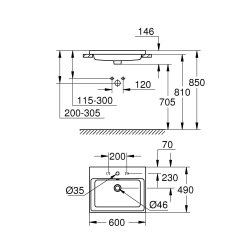 Cube Ceramic Indbygningshndv.