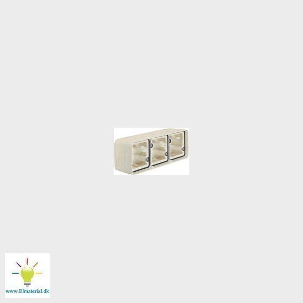 Underlag Trippel Vandret Hvid W.1