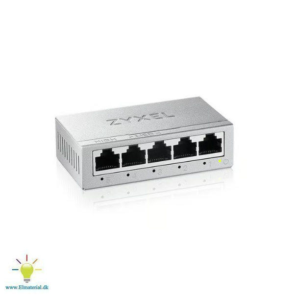 Zyxel Netvrksswitch  5 porte, Gigabit, metalhus