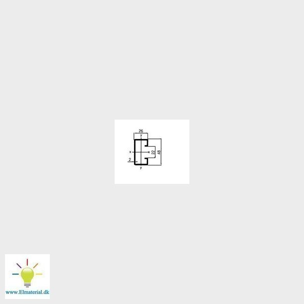 Ankerskinne 24/48 3M Zinkpox Hvid