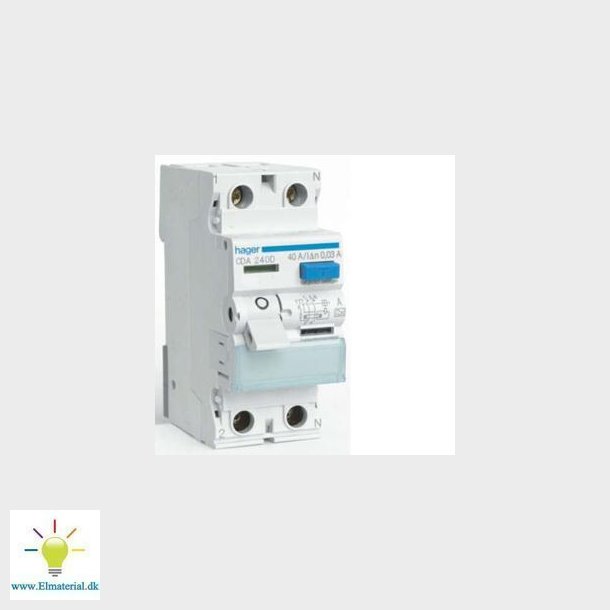 Fejlstrmsafbryder Hpfi 2-Pol 40A 30Ma A