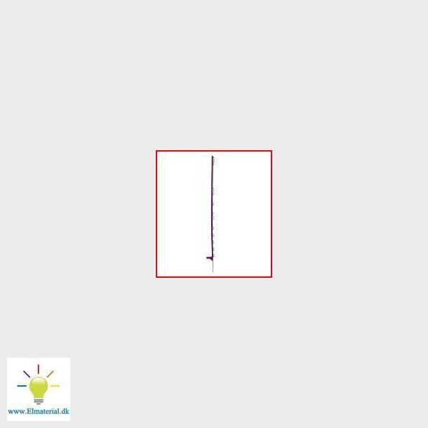 Kunststofpael Extra Med 12 Clips, Laengde 142Cm Lilla