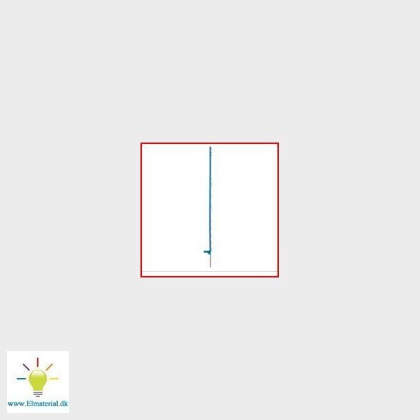 Kunststofpael Extra Med 12 Clips, Laengde 142Cm Turkis Farve