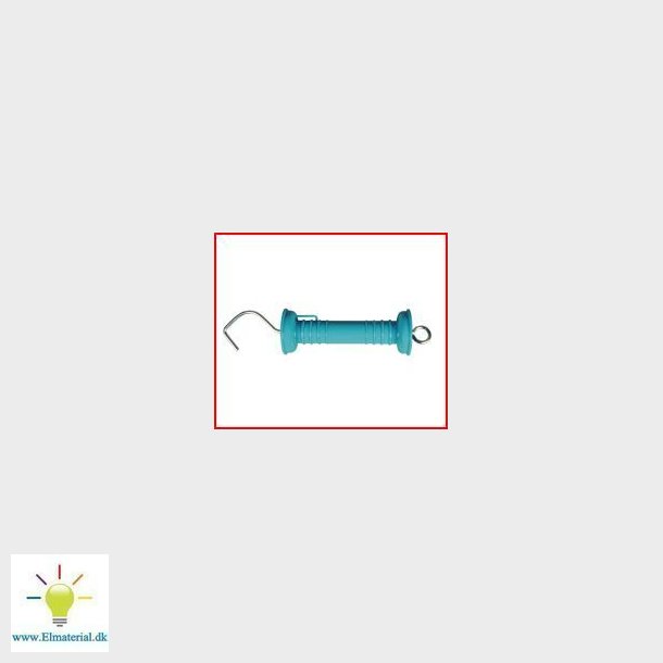 Isolerat handtag "Top", rostfritt stl, turkos, med krok