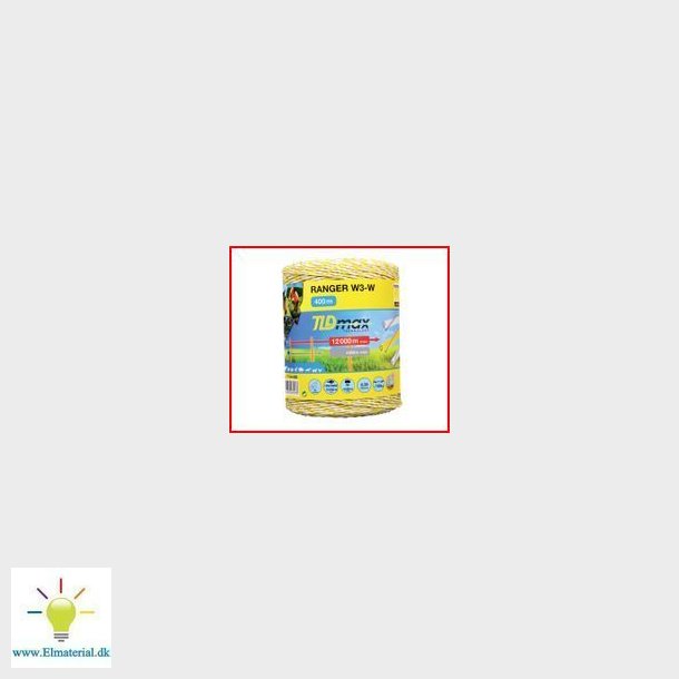 Staketg&auml;nga 400m, 3x0, 16 trd, f&auml;rg vit-gul-vit