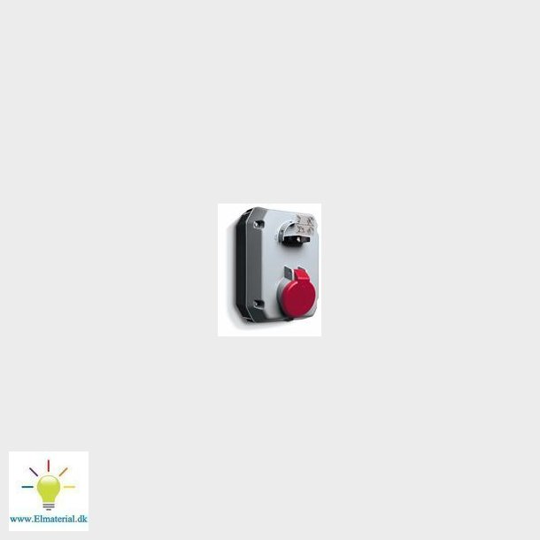 Stikkontakt I Alu. M/Afb 16A 3P