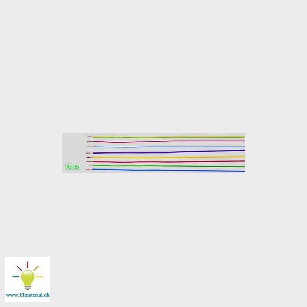 Ledning 1,5 H07V-U-Bf Orange 100Rg