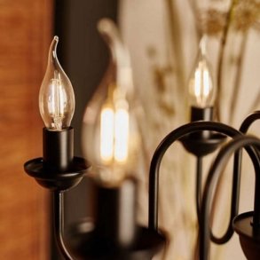 CorePro LED Kerte 2W E14 827 BA35 klar 250 lumen, vindstd