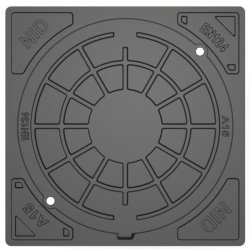 NID 315 mm karm/dksel m/skruer, firk., fast, 1,5 t, komposit