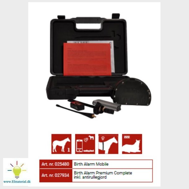 Folingsalarm Mobil, inkl. antirullegjord