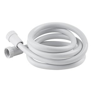 Bruseslange Hvid Glat 2000Mm