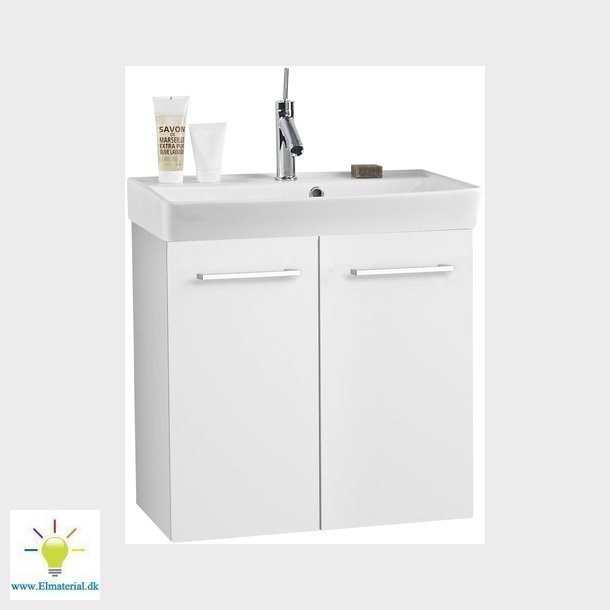 Johansen Mbel 60 Cm Med Lger Hvid Hjglans - Uden Vask