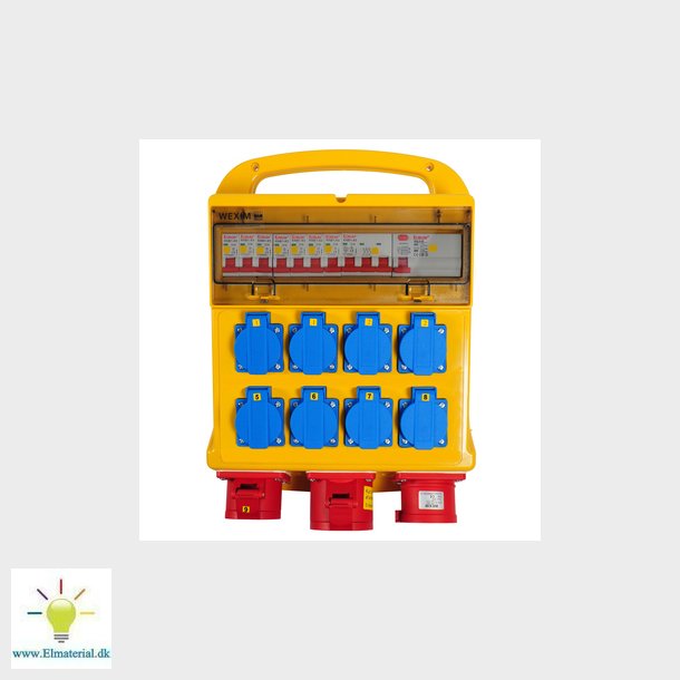 Byggepladstavle Projekttavle-2 32 A Med 8Xdk-Stik