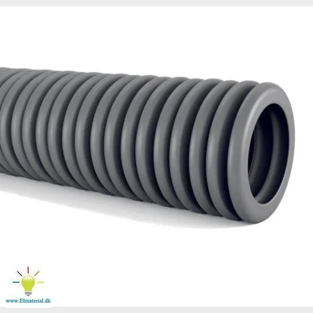 Plastrr fleksibel, PVC 25 mm korrugeret. De tler en trykbelastning p 750N.