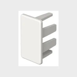 Endestykke       15X30 Mm Hvid