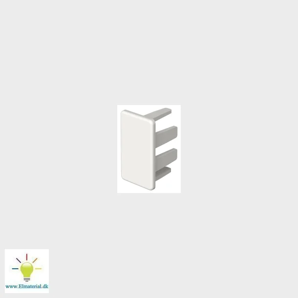 Endestykke       15X30 Mm Hvid