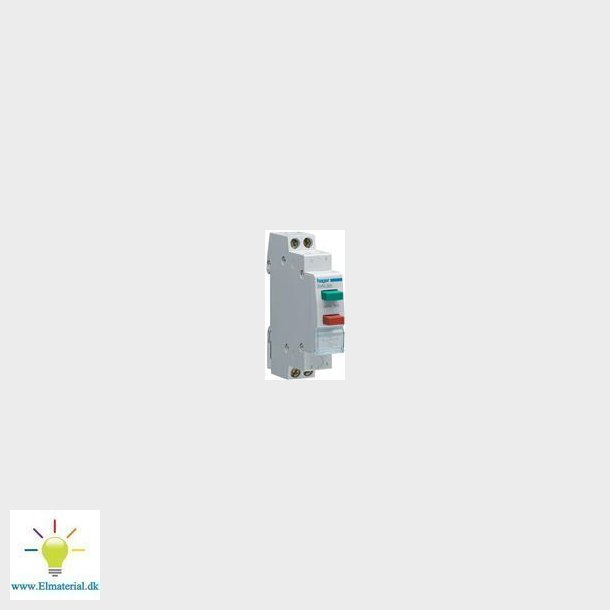Trykknap 16A 1Sl+1Br Dobb.Tryk