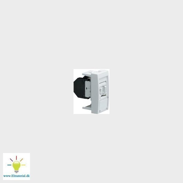 Rj 45 Enkelt Hvid &frac12;X45 Cat 6