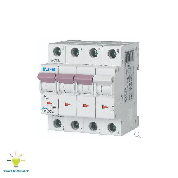 Automatsikring 32A 3P+N C 4M 6Ka