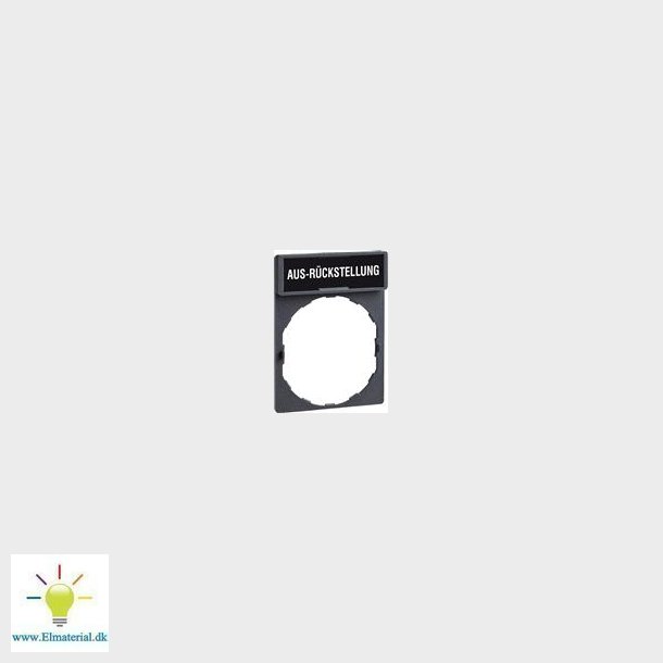 Skilteholder Incl. Skilt Mrk.:Aus-R&#159;ckst