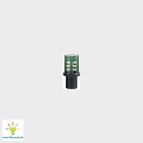 Diodelampe Ba15D Hvid 24V