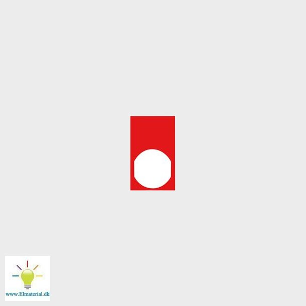 Legend Plate 30 X 50 Red For White Marke