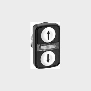 Sort Bezel Double  Trykknap Wi