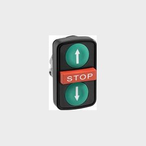 Sort Bezel Double  Trykknap Wi